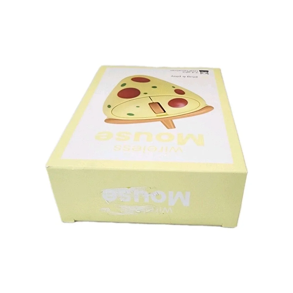 Vivatar Pizza Shaped Wireless Mouse Cool Food Trendy Unique Plug And Play New